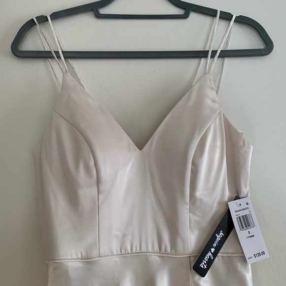 Sequin hearts double strap satin ballgown - Picture 2 of 6